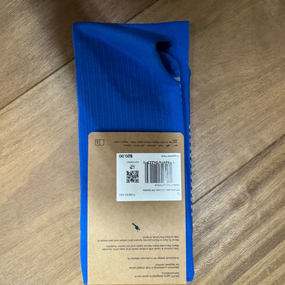 Nike soccer socks 2 pair one L and one M